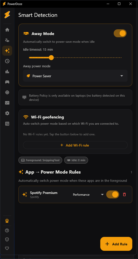 Away mode demo