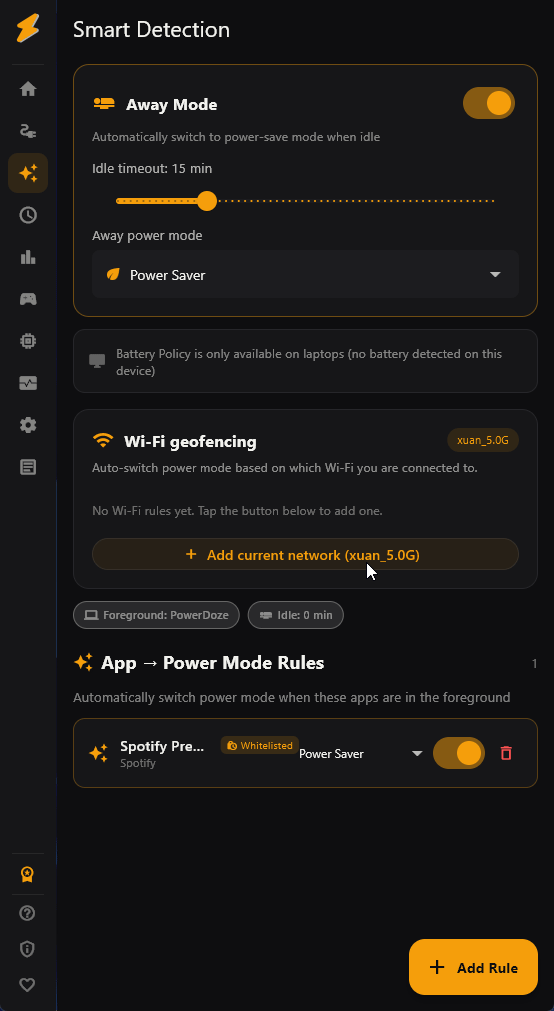 Wi-Fi geofencing demo